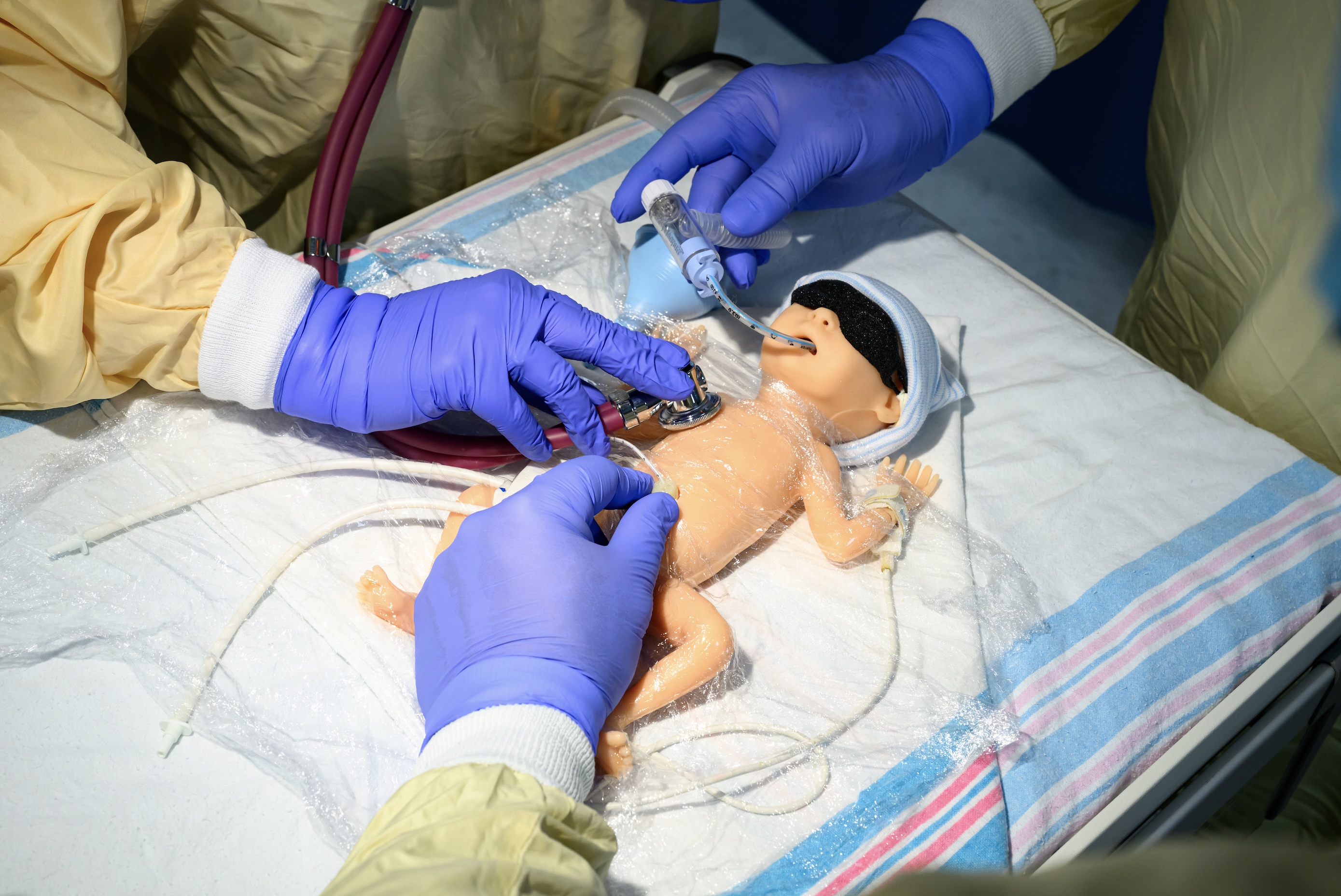 NICU manikin simulation at WV STEPS.